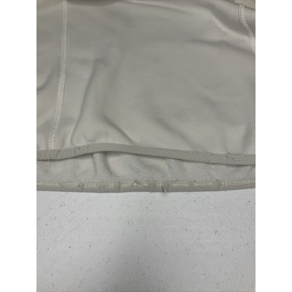 Patagonia Pullover Polartec 1/4 Zip Layer Sweatshirt Ivory Red Mock Neck Women S - Picture 7 of 12